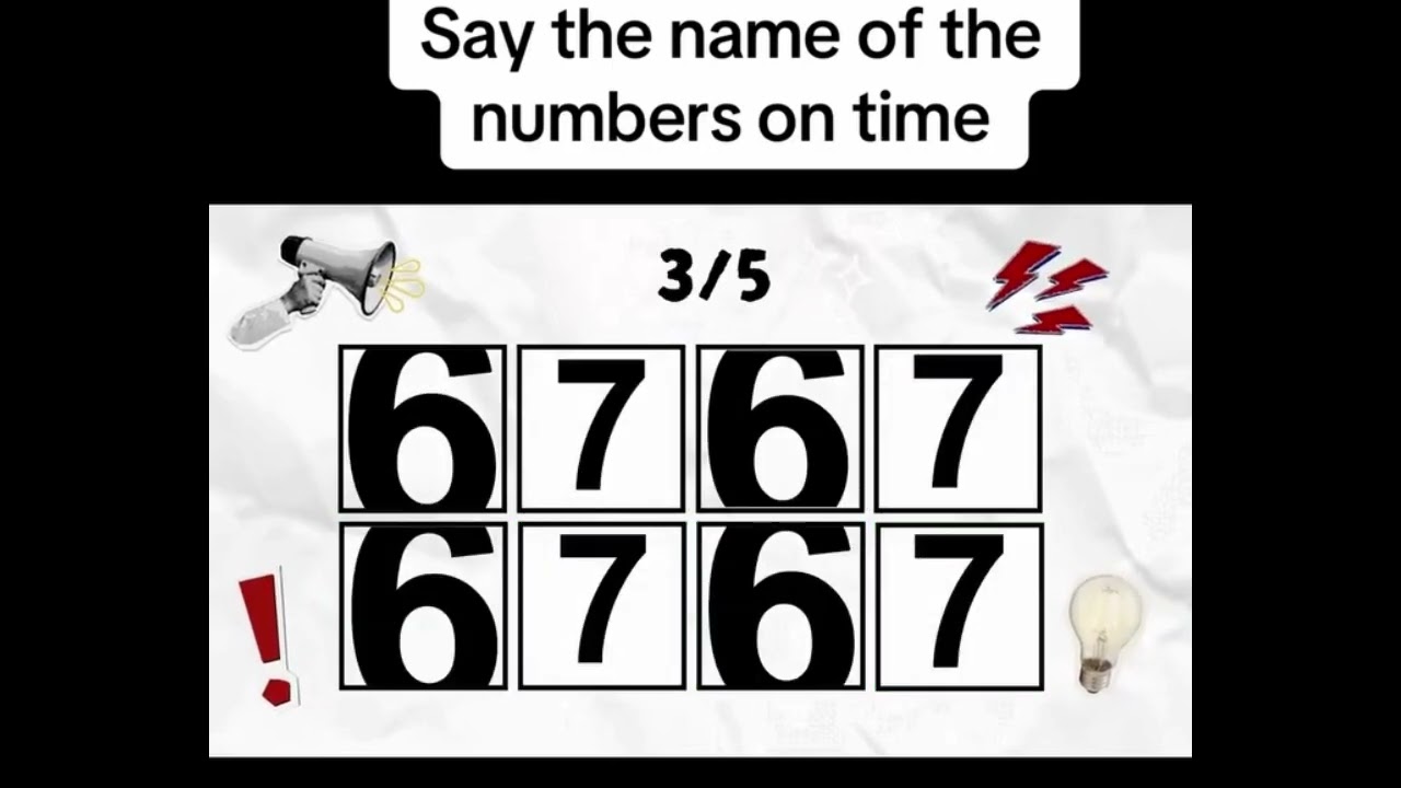 Say The Name Of The Number On Time 