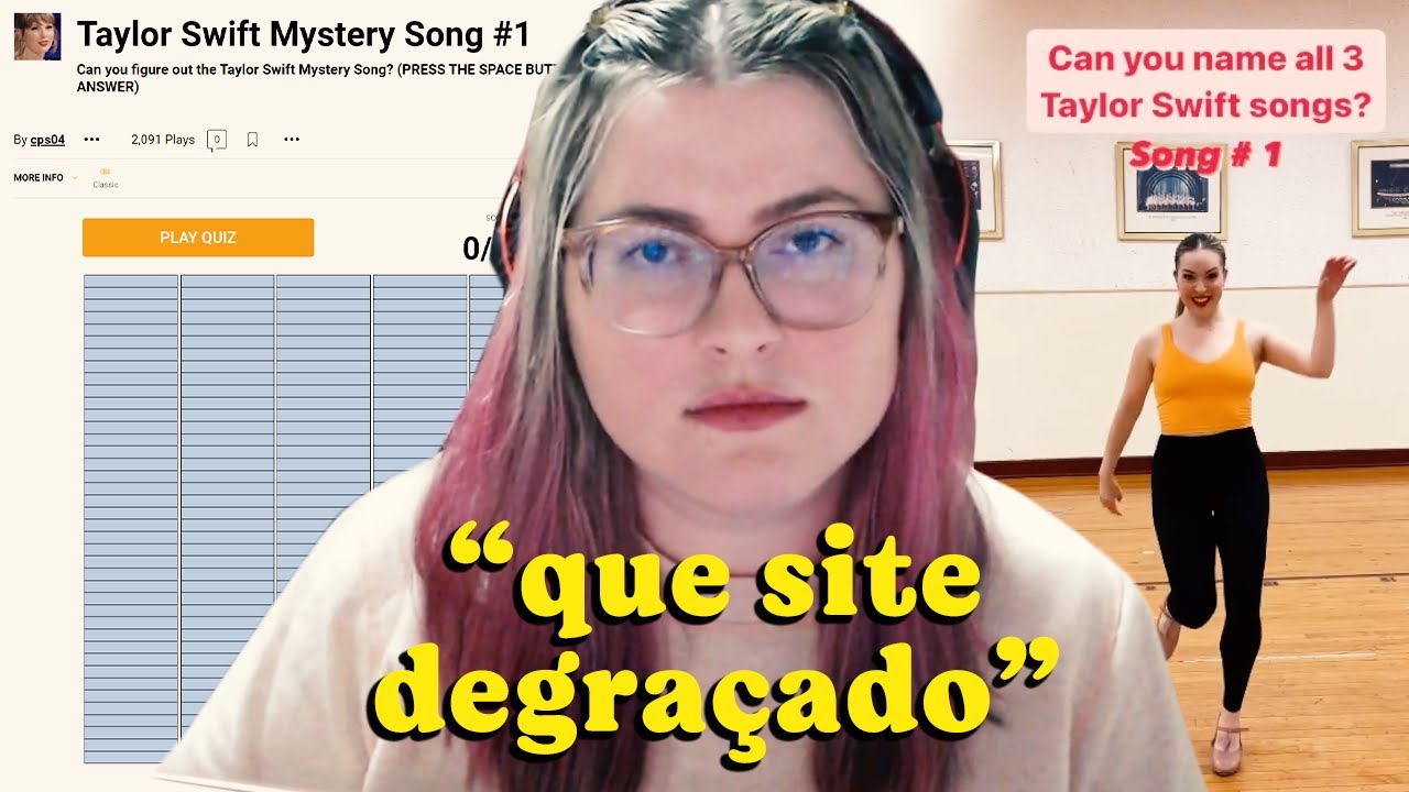 DESCOBRINDO MÚSICAS DA TAYLOR SWIFT POR PALAVRAS E SAPATEADO | Cortes da Bel