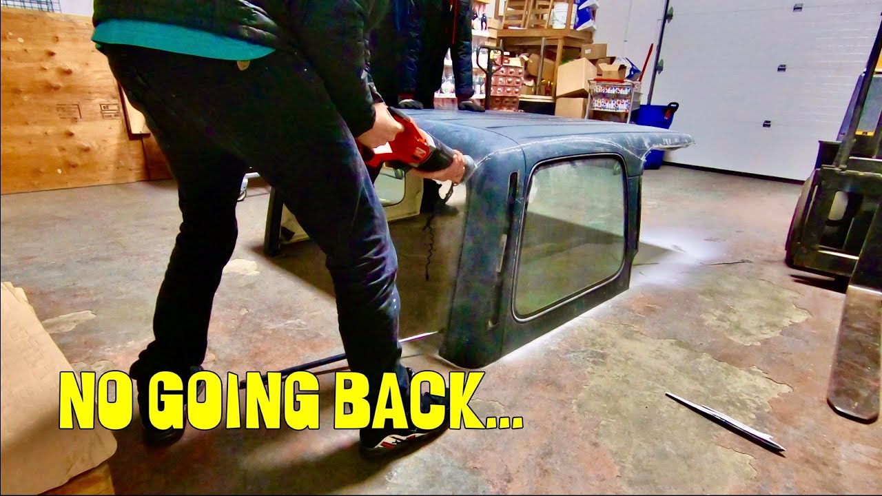 Cutting Up My Jeep TJ Hardtop In Attempt To Make A Safari Top For Summer!