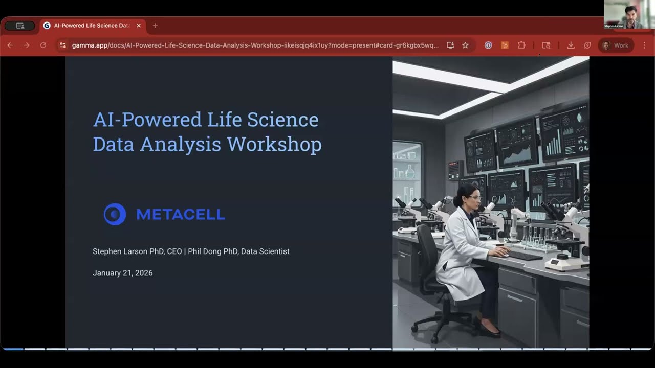 AI-powered Life Science Data Analysis Workshop
