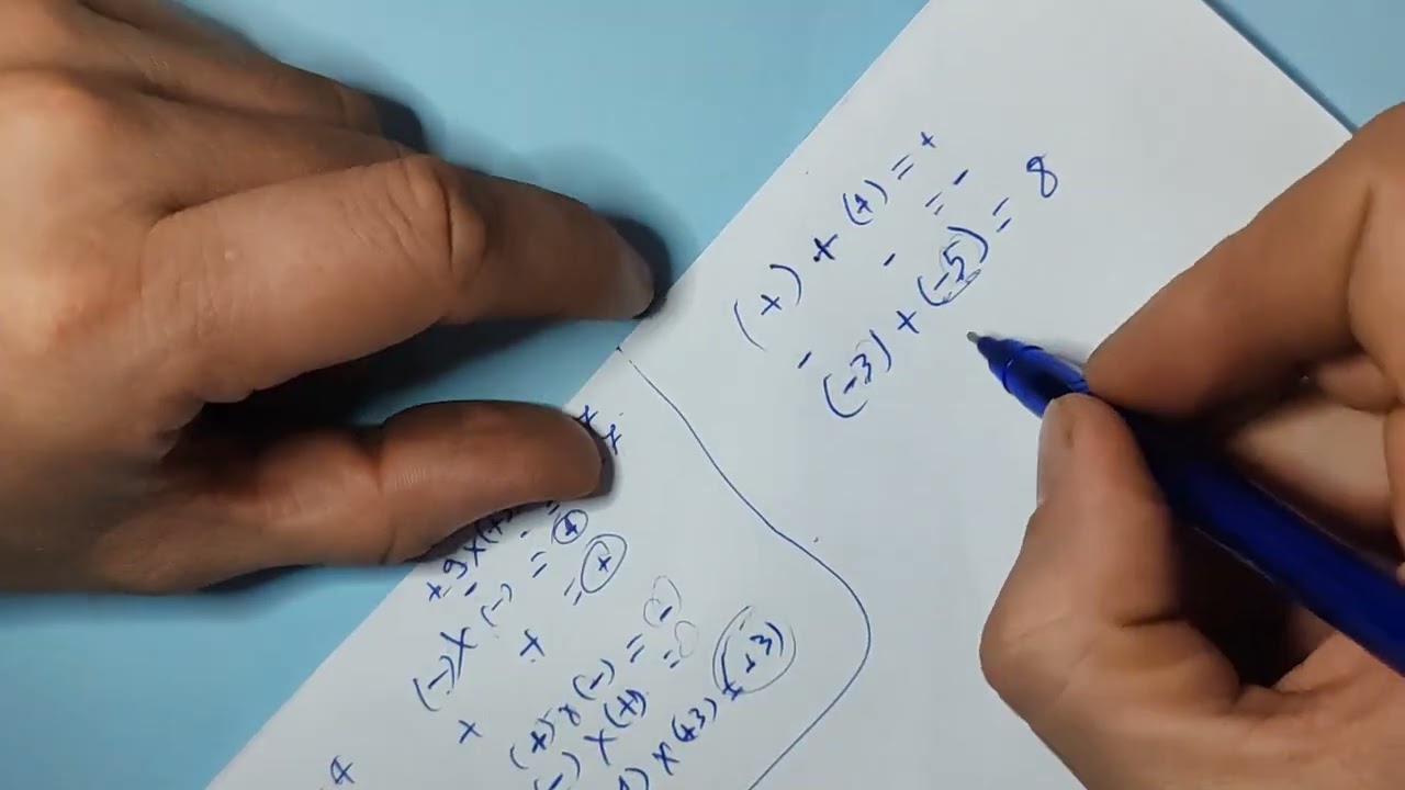 العمليات على الأعداد النسبية مراجعة ثالثة متوسط رياضيات 