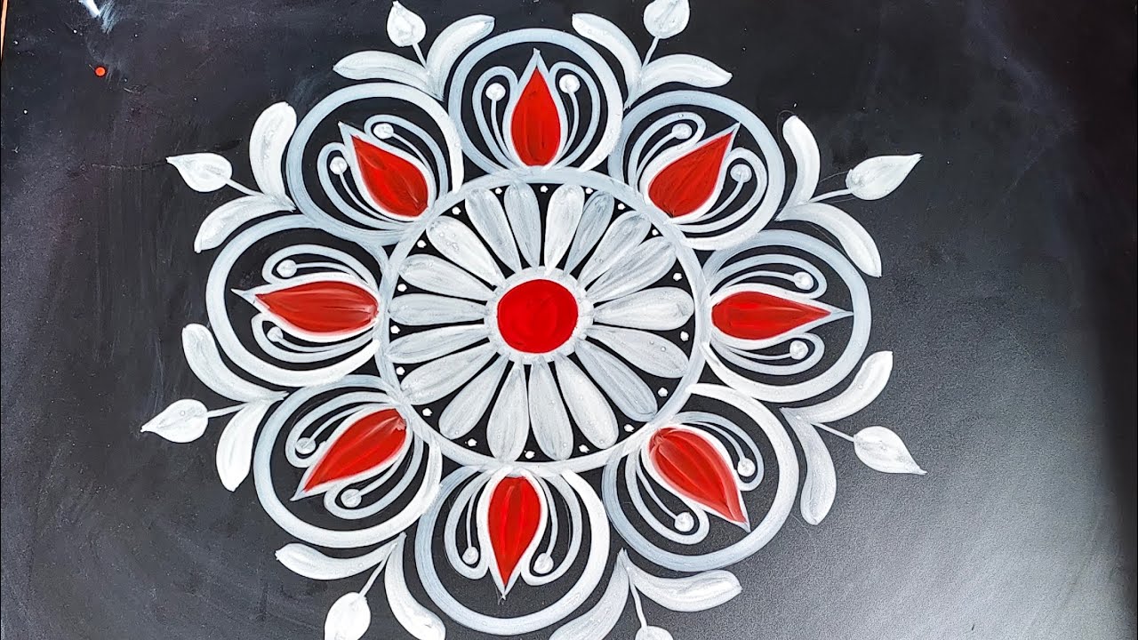 Simple Round Alpona Design / Easy Alpona Design / Rangoli Design #shorts #shortvideo #youtubeshorts 