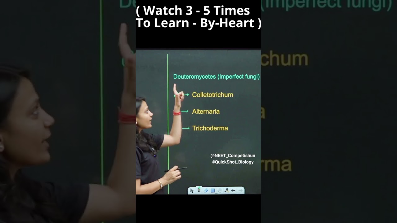 SHORT TRICK TO LEARN - DEUTEROMYCETES (IMPERFECT FUNGI) With QuickShot Biology | #Poonam | #neet
