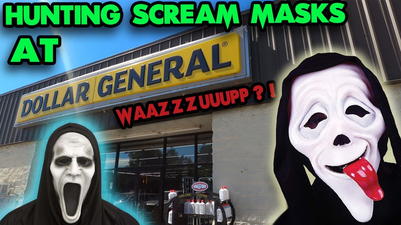 Hunting Scream masks at Dollar General!