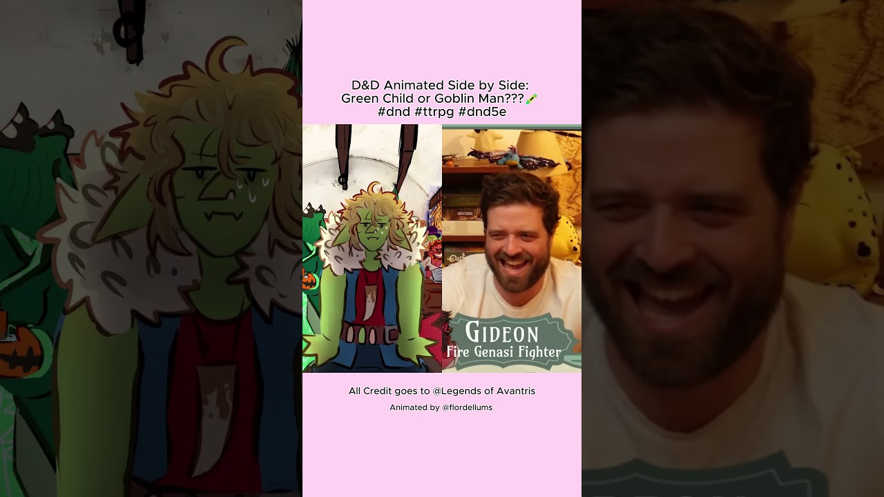 D&D Animated Side by Side: Green Child or Goblin Man??? #dnd #ttrpg #dnd5e