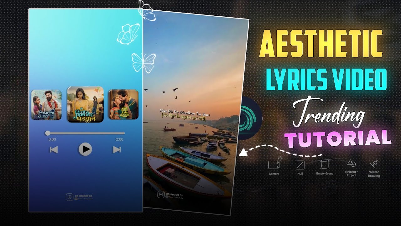 Aesthetic Lyrics Video Trending Tutorial | Spotify Trending Tutorial | Alight Motion lyrics editing