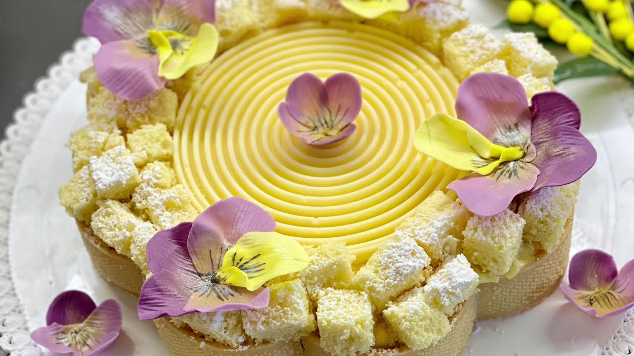 CROSTATA MIMOSA - DOLCE PER LA FESTA DELLA DONNA - Italian Mimosa cake recipe - woman’s Day -8 marzo