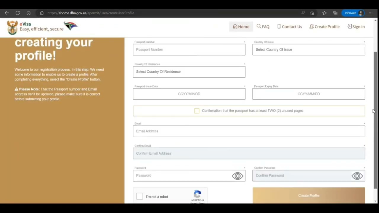 How To Apply Online South Africa Tourist Visa (eVisa) Step By Step Full Information