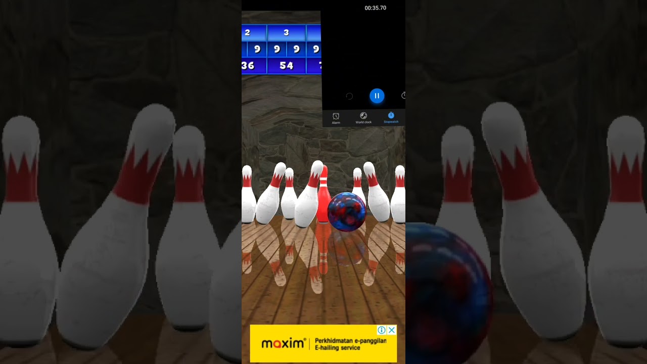 Speedrun galaxy bowling nine pin bowling