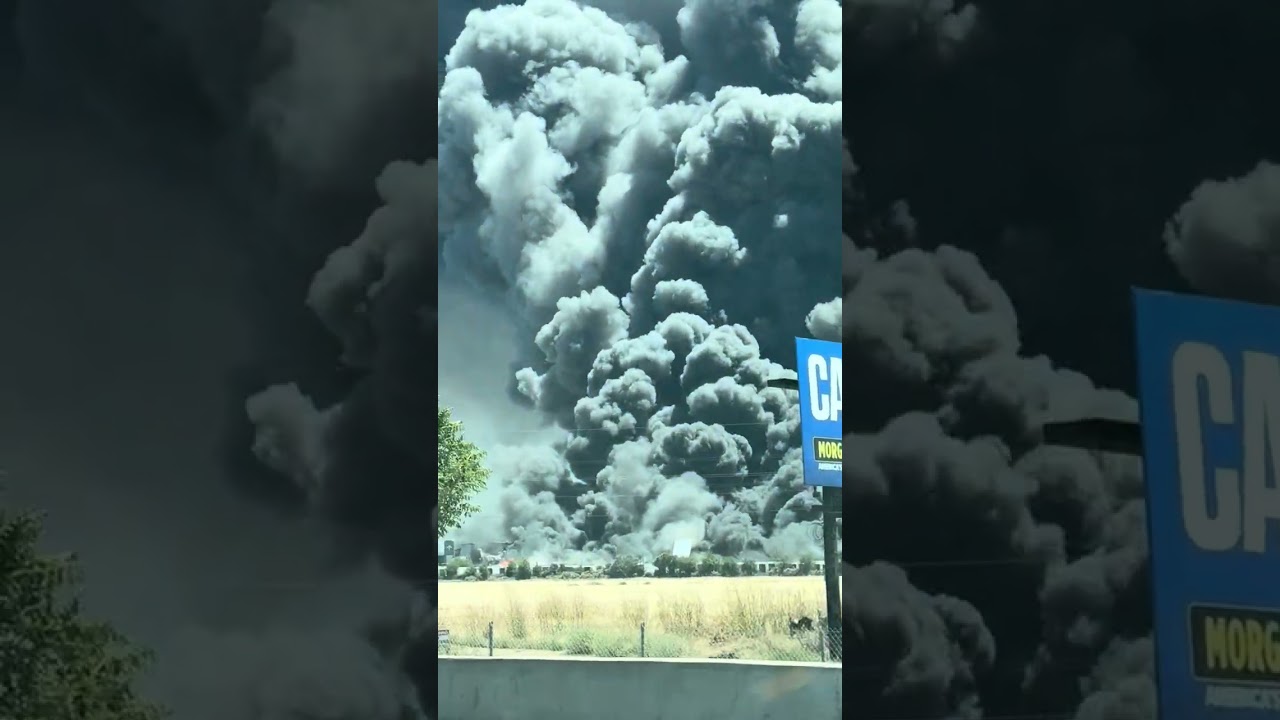 Tracy,CA massive Medline industries warehouse fire 6/11/26