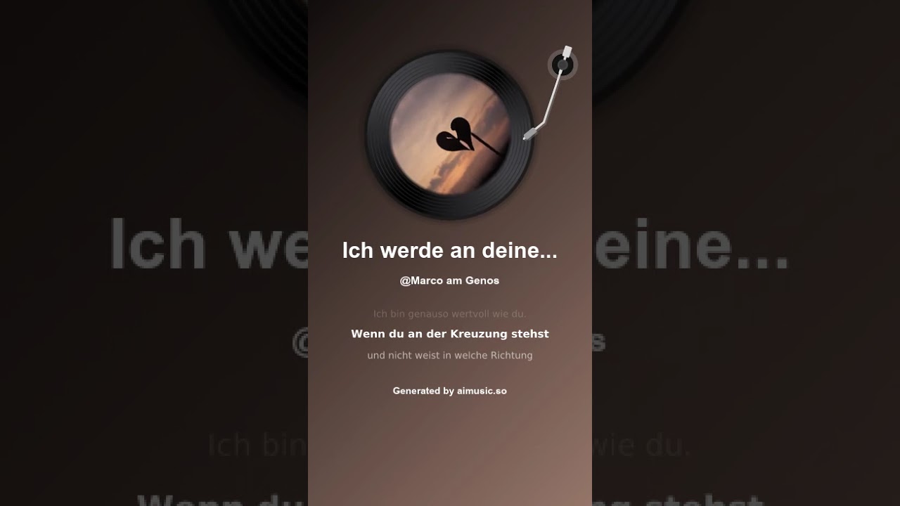 Ich werde an deiner Seite sein