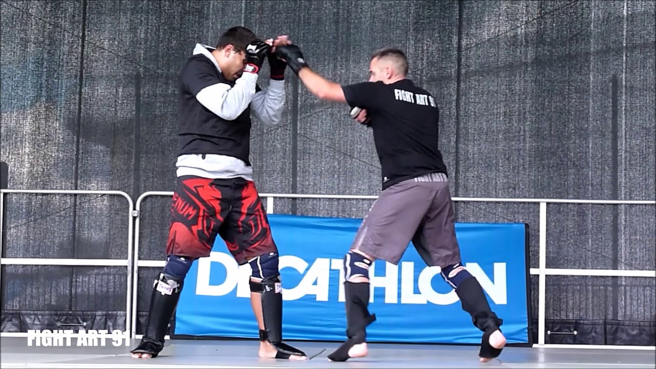 D&eacute;monstration de pancrace et grappling fight