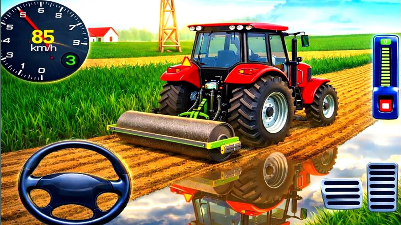 Modern Tractor Farming Driving Simulator 3D | New Tractor Games | Android Gameplay