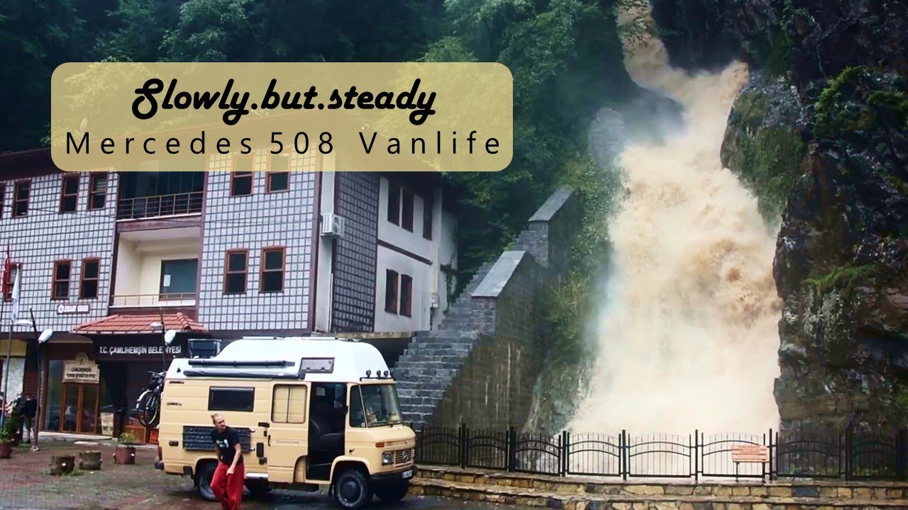 Mercedes 508 Vanlife - Landslides and broken tires in the mountains!