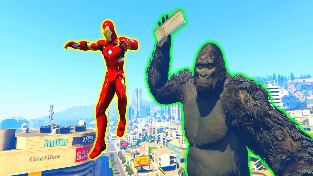 GTA 5 Железный человек против Кинг-Конга Подборка тряпичных кукол | (GTA 5 Fails Funny Moments Ra...