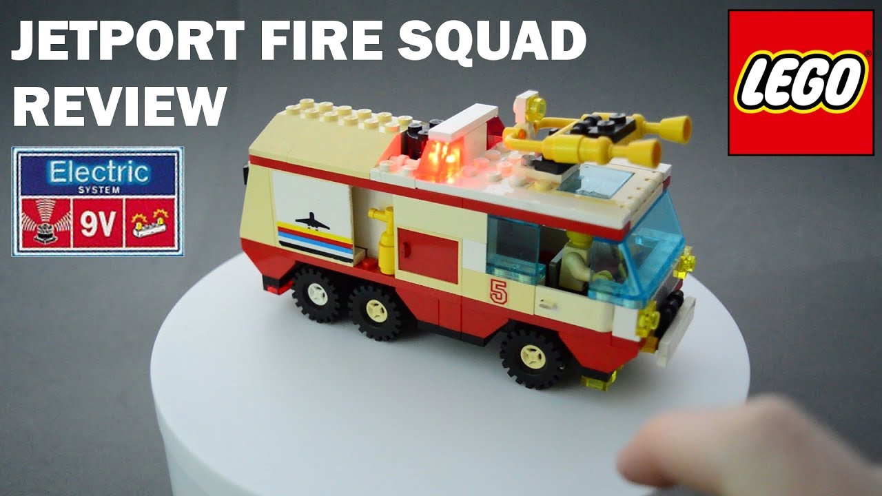 LEGO 6440 Jetport Fire Squad with 9V Lights and Sounds (Review)