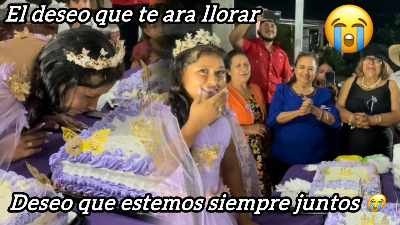 Es hora del pastel le cantamos el feliz cumpleaños a Gaby