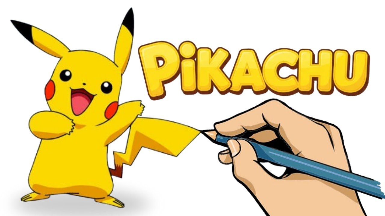 DESENHEI e PINTEI o PIKACHU, Ficou INCR&Iacute;VEL!