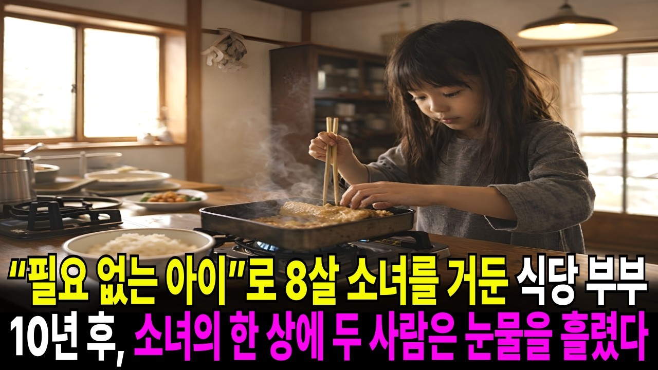 “필요 없는 아이”로 8살 소녀를 거둔 식당 부부 10년 후, 소녀의 한 상에 두 사람은 눈물을 흘렸다.