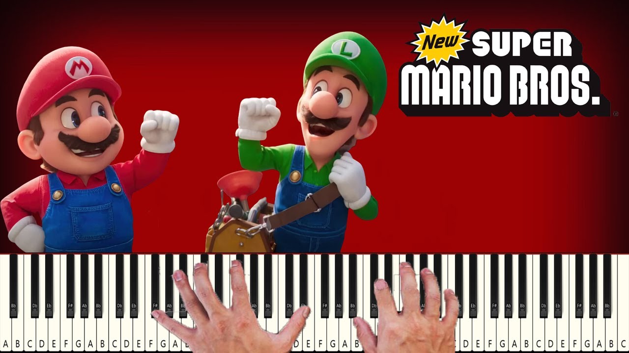 Super Mario Bros - Level Complete - PIANO TUTORIAL