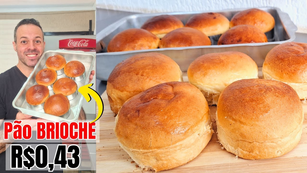 PÃO DE BRIOCHE PROFISSIONAL R$0,43 I PÃO DE HAMBURGUER PROFISSIONAL - tipo brioche - macio e úmido |