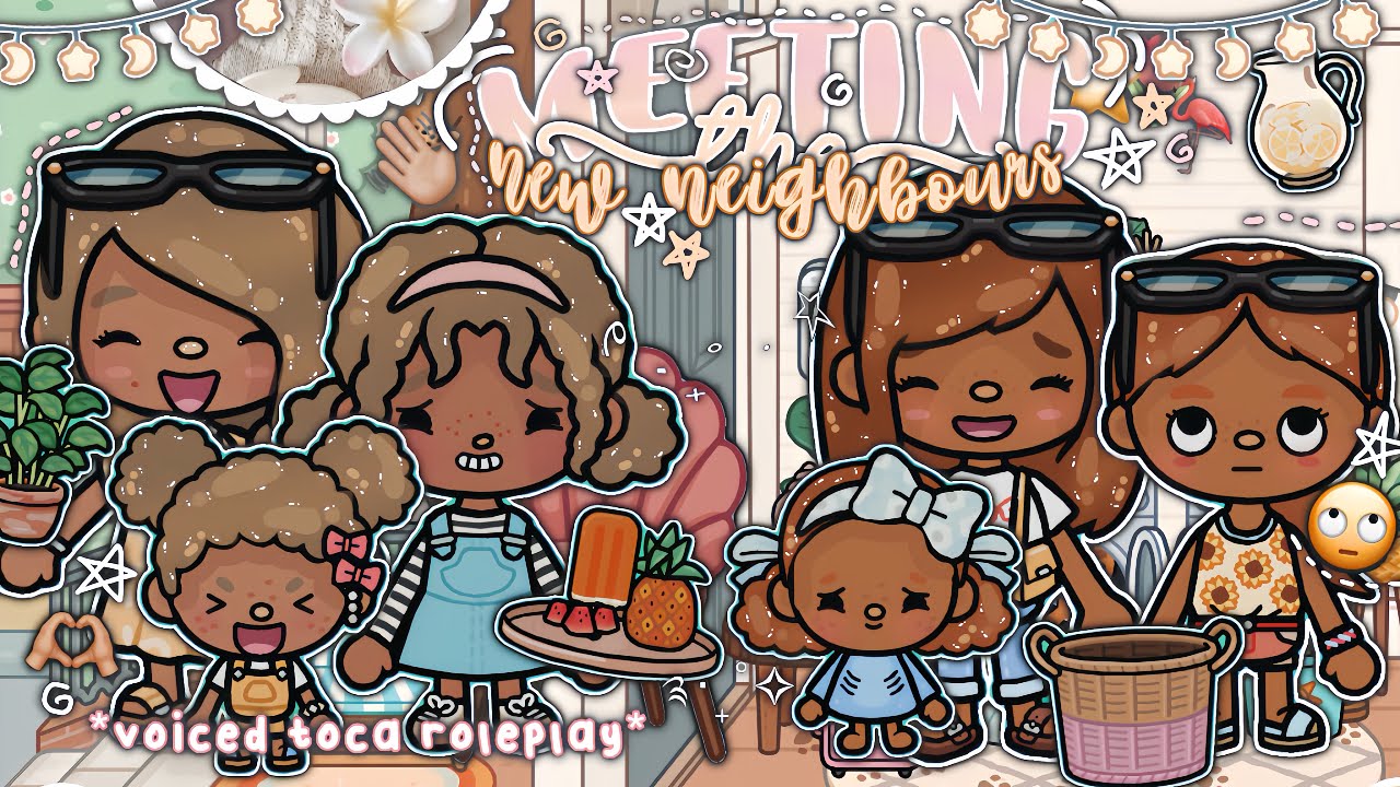 Meeting Our NEW Neighbours!! ⭐️🌷˚ ༘♡/*VOICED* 🎙️ toca boca roleplay