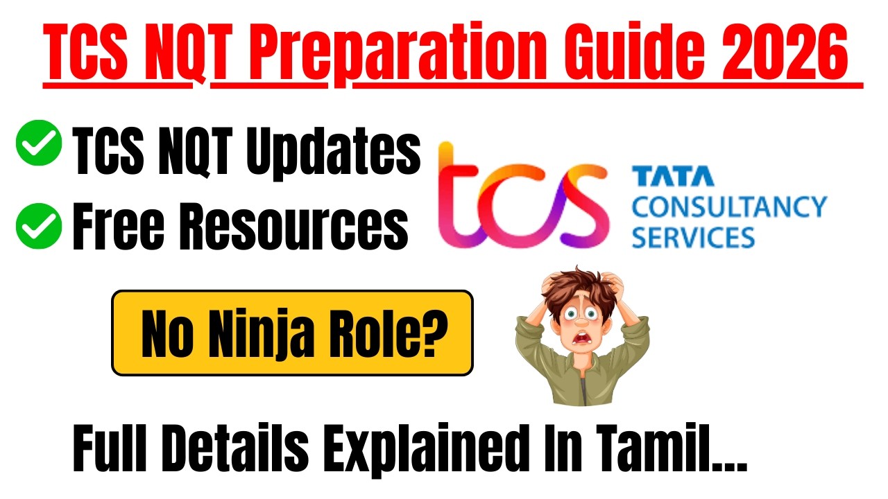 TCS NQT 2026 Preparation Tamil |Syllabus, Exam Pattern, Tips & Study Plan |Crack செய்யும் Smart Tips