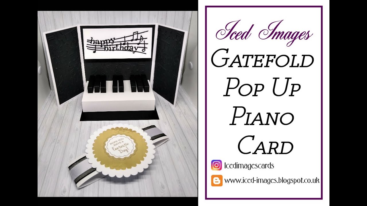 Gatefold Pop Up Piano card (Original)