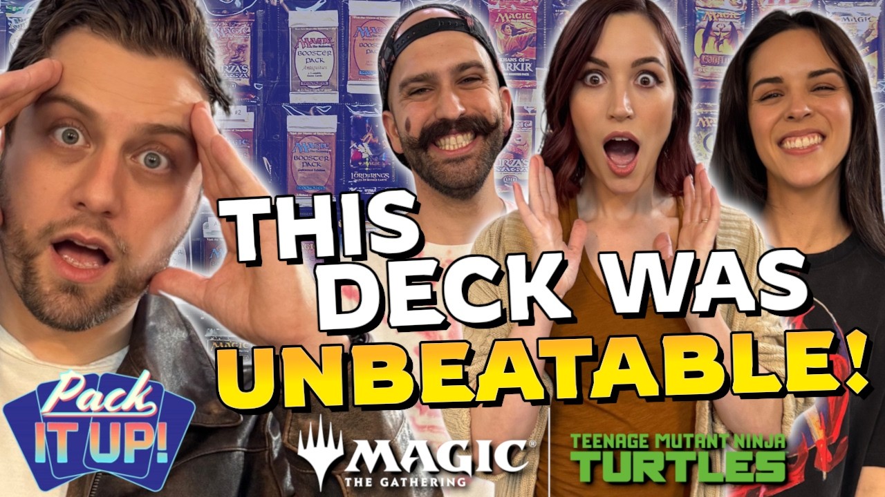 Chaos Draft With Every Magic Pack EVER Including TMNT! Becca Scott, Teabeard & Aims | Pack it Up #15