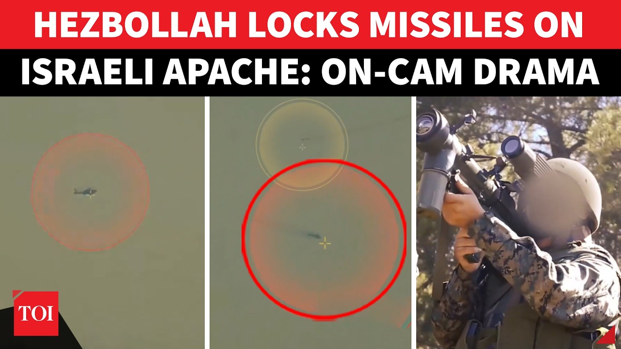 ISRAEL AIR FORCE Vs HEZBOLLAH: Militants Lock Missiles On Apache Helicopters, Chilling On-Cam Dodge