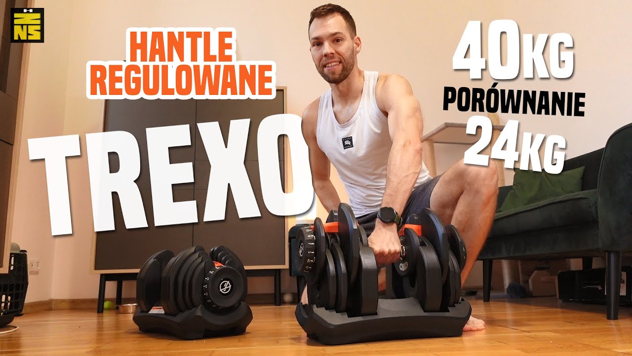 Hantle regulowane TREXO - wersja 40 kg vs 24 kg | Recenzja