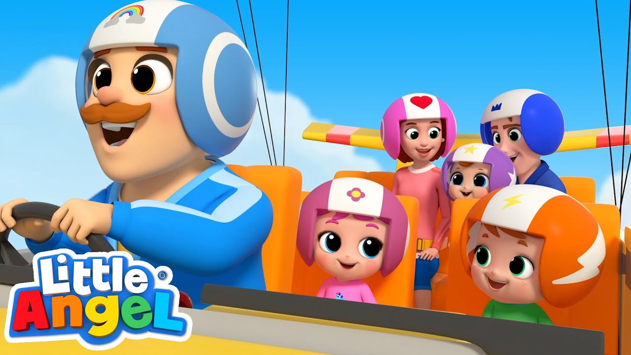 Wheels On The Fantasy Rollercoaster Bus | Little Angels Kids Cartoons/Songs & Nursery Rhymes