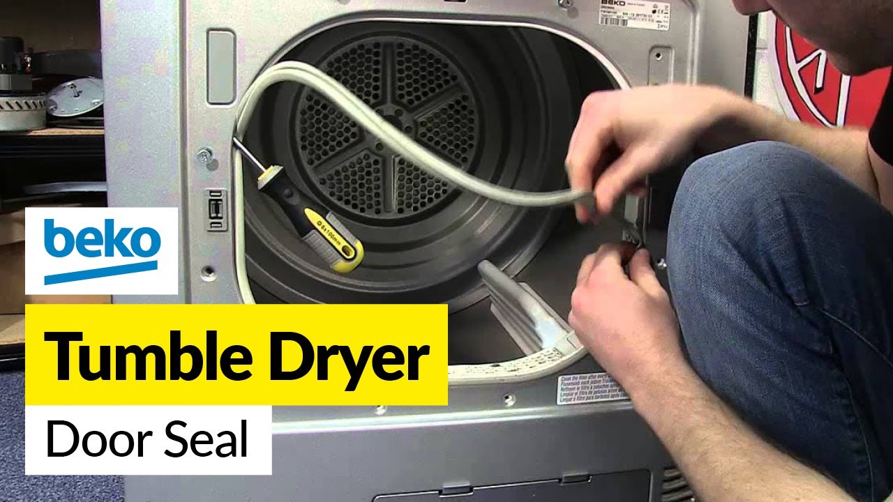 Как заменить уплотнитель двери сушильной машины (Beko)