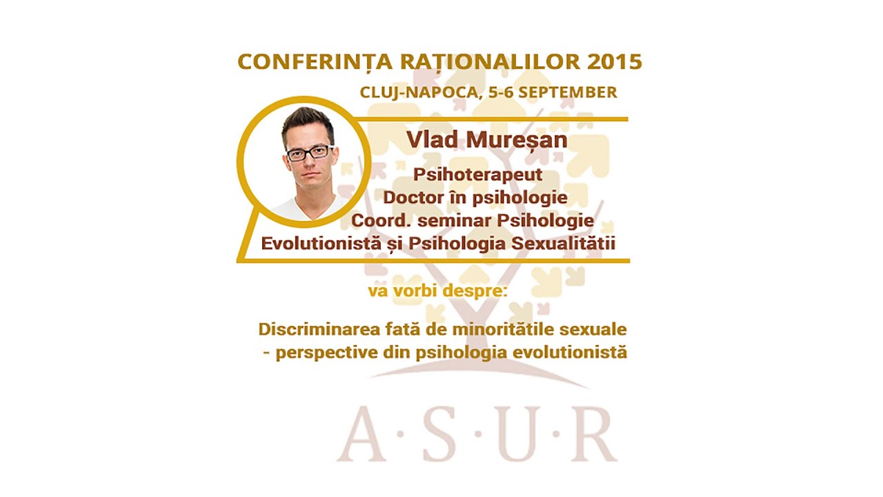 Conferinta Rationalilor 2015: Vlad Muresan - Discriminarea minoritatii LGBTQ