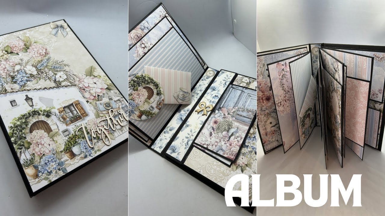 Presentation ALBUM facile enveloppe avant tuto #scrapbooking #album #tutorial 