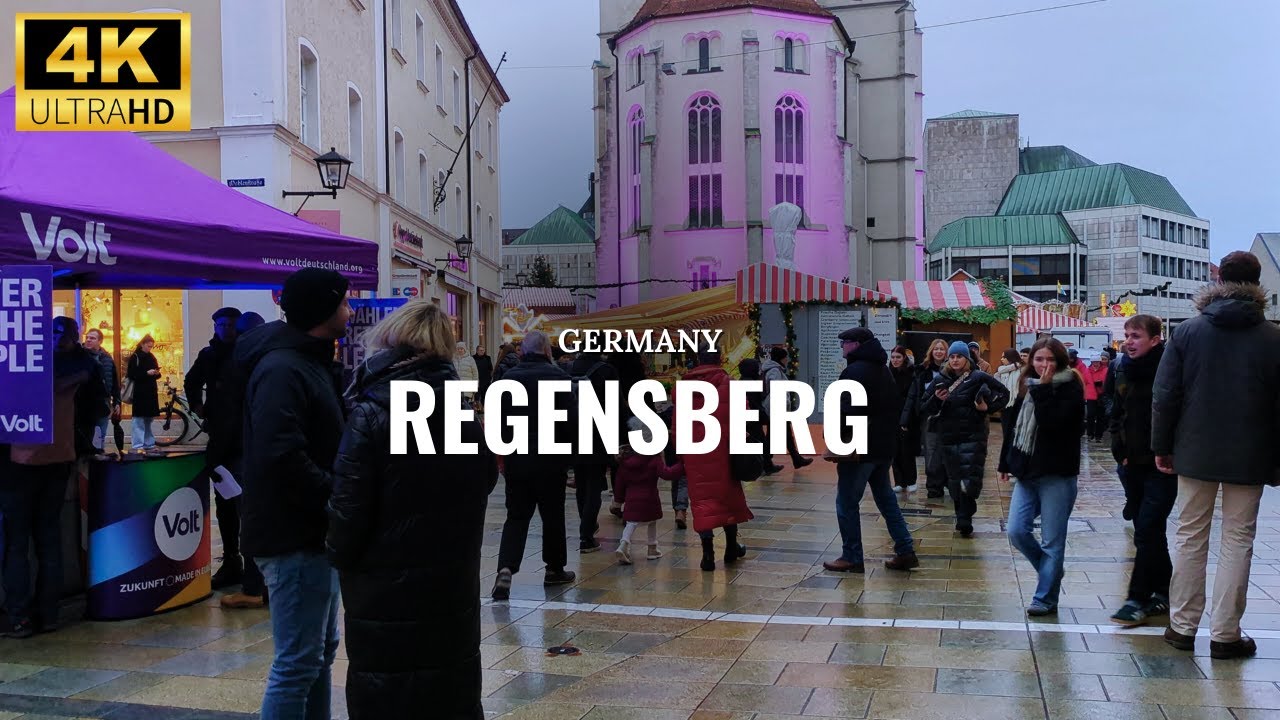 Exploring Regensburg Christmas Market Walking Tour 2024 | Germany Walking Tour [4K HDR]