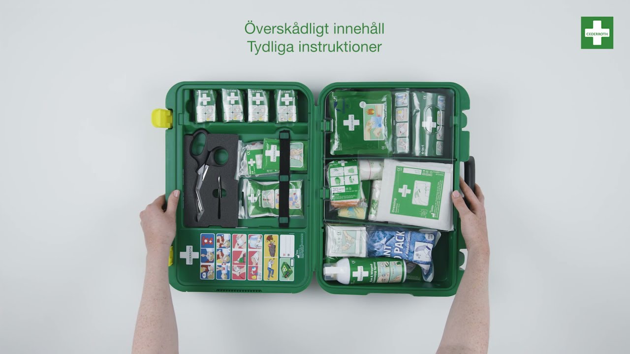Demofilm Cederroth First Aid Kit XL svenska