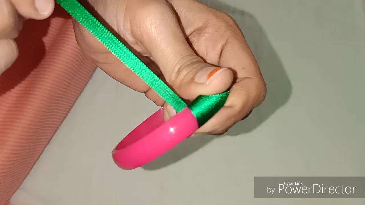 Silk Thread Bangle easy wrapping method  | #Pragavicreations