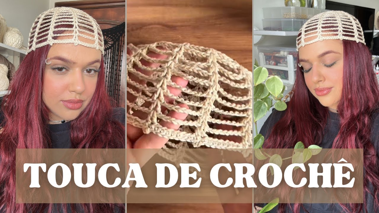 TOUCA ou HEADPIECE em CROCHÊ