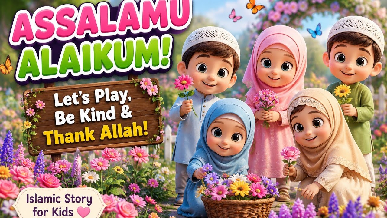 🌸 Allah's Beautiful Flower Garden | Islamic Story for Kids | Learn Kindness & Say Alhamdulillah