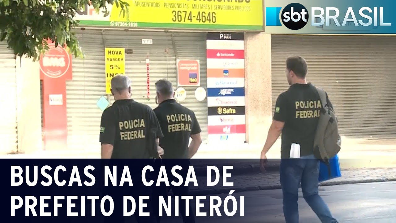 PF cumpre mandados de busca e apreensão na casa de prefeito de Niterói | SBT Brasil (16/12/20)