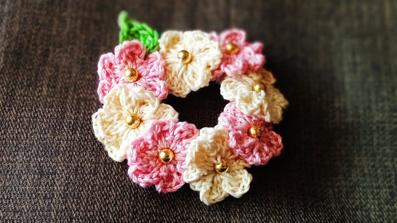 crochet side brooch tutorial! dawoodi bohra rida pin! dawoodi bohra hunar
