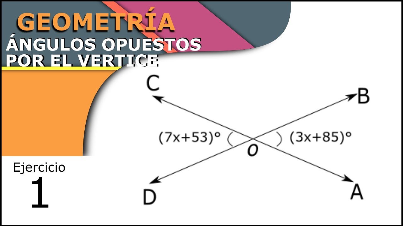 Ángulos opuestos por el vértice Ej 1 - SimpleAlgebra1