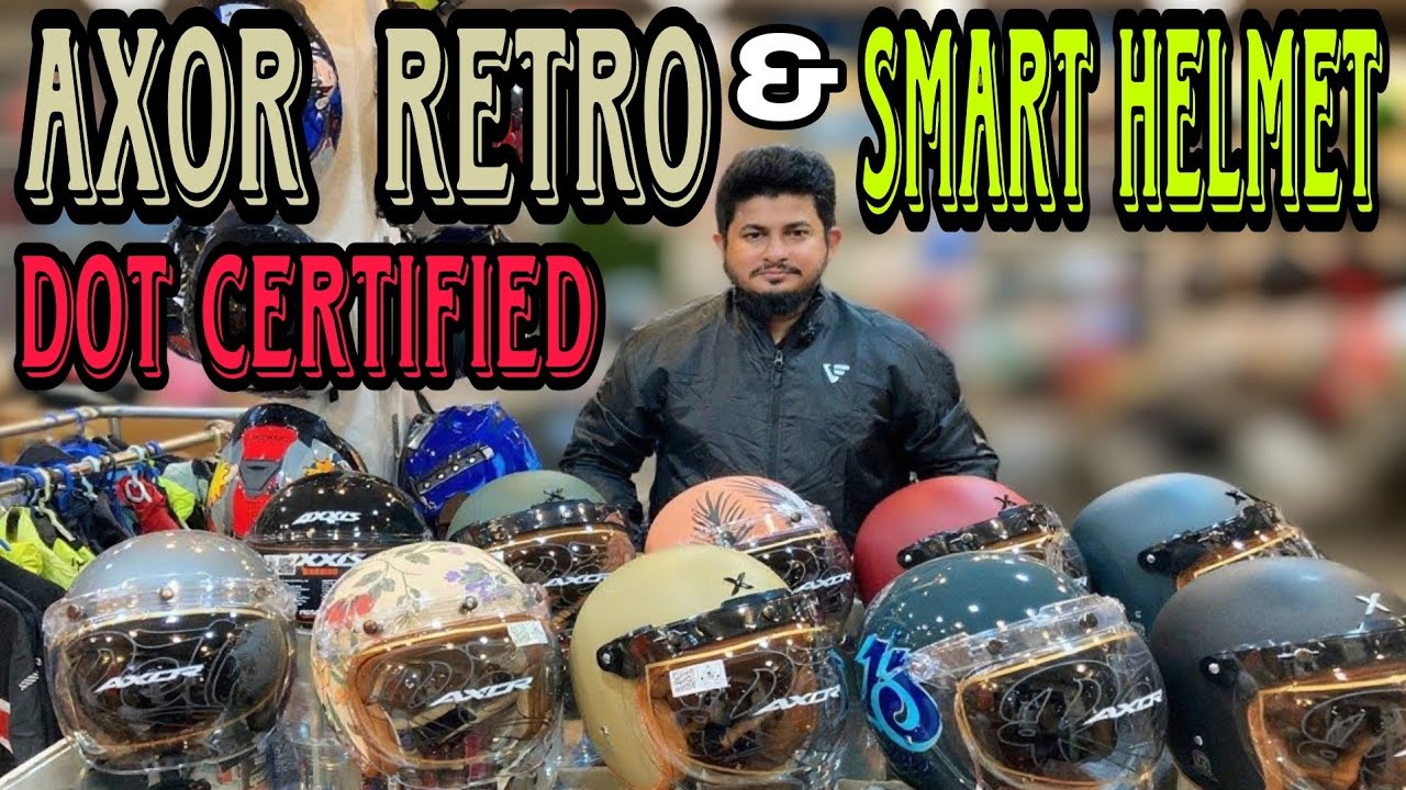 Axor Retro & Smart Helmet. First Smart Helmet in Bangladesh. 