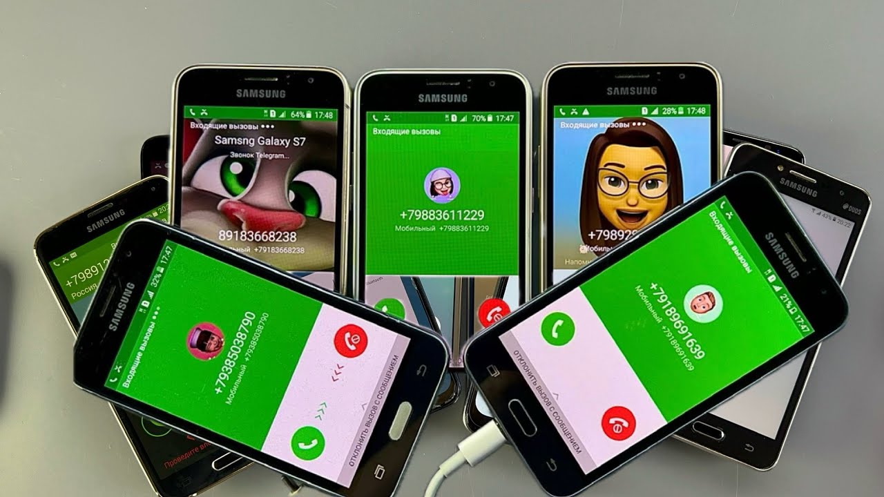 Chaotic incoming call & Samsung S8 + Samsung J2 Prime + Redmi Note 8T + Nokia 
