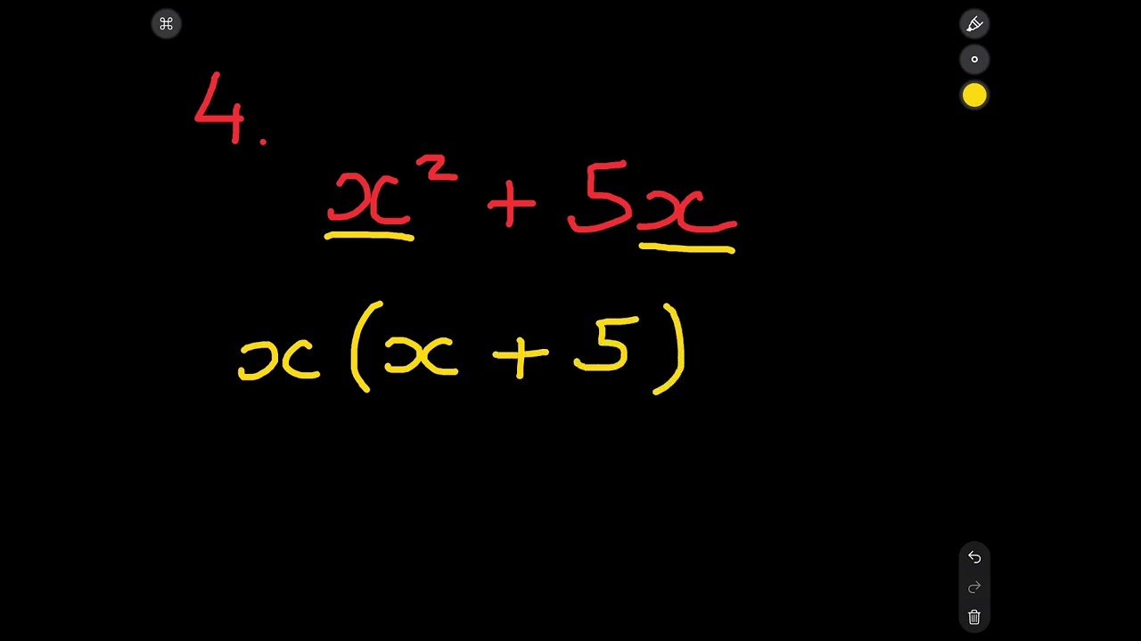 National 5 Maths - Factorising an Algebraic Expression