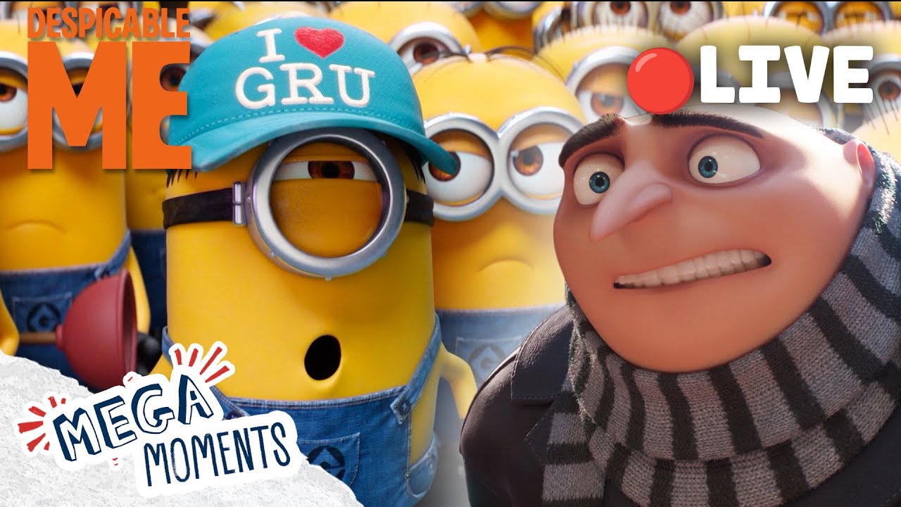 LIVE 🔴 | ULTIMATE Despicable Me Special ‼️🌕🍌| Despicable Me 1 - 4 Extended Previews | Mega Moments