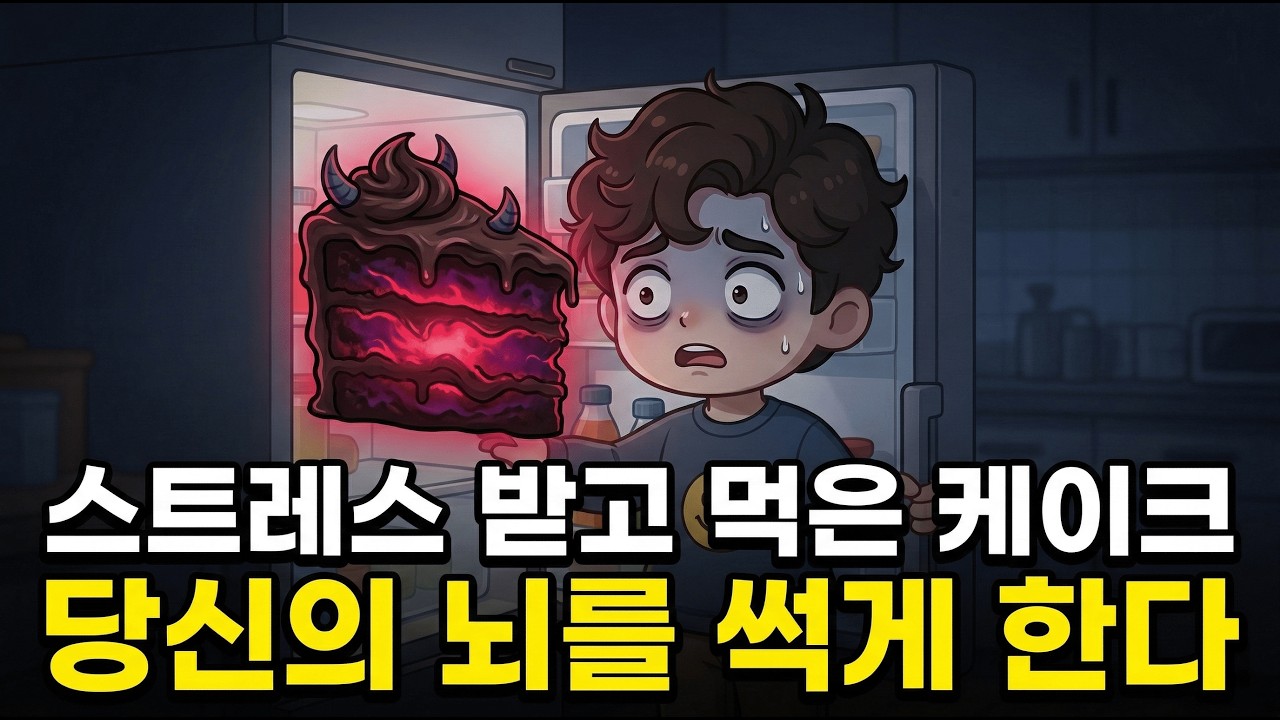 달콤한 위로의 소름 돋는 배신: 스트레스받고 먹은 케이크가 당신을 망치는 과학적 이유