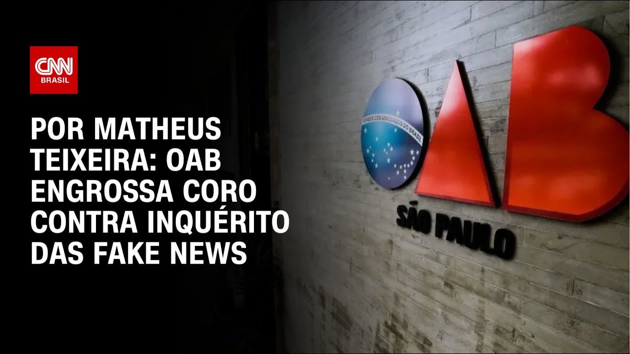 OAB engrossa coro contra inqu&eacute;rito das fake news | LIVE CNN