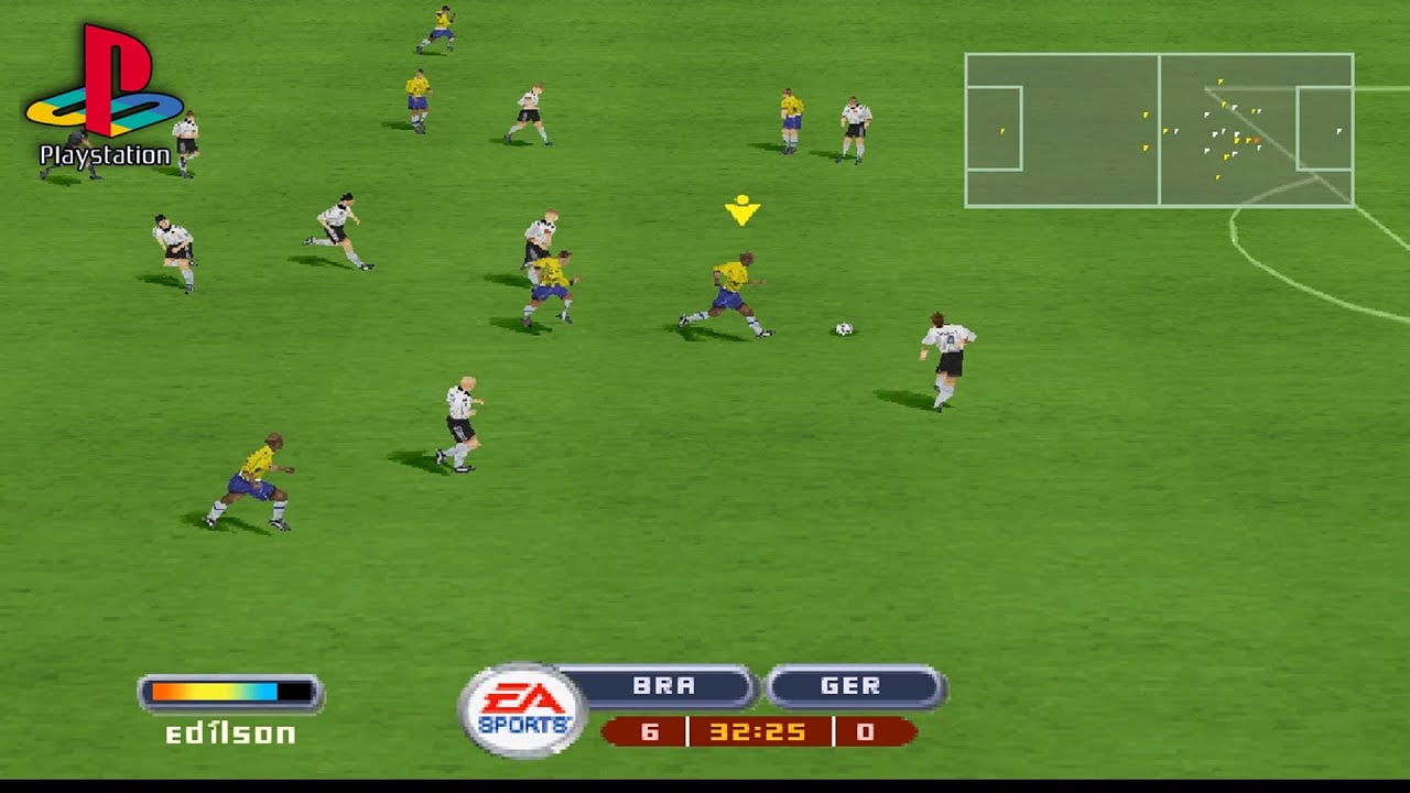 2002 FIFA World Cup (PS1 Gameplay)